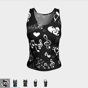Musical Mayhem Fitted Tank Top